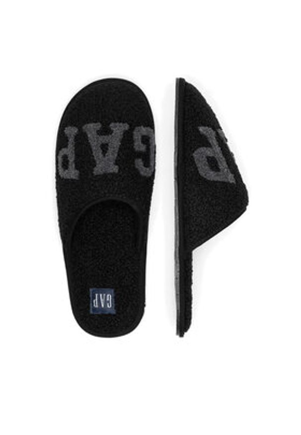 GAP - Gap Kapcie PLANO HOMESLIPPER M GP508015AM-BKDY Czarny. Kolor: czarny. Materiał: materiał