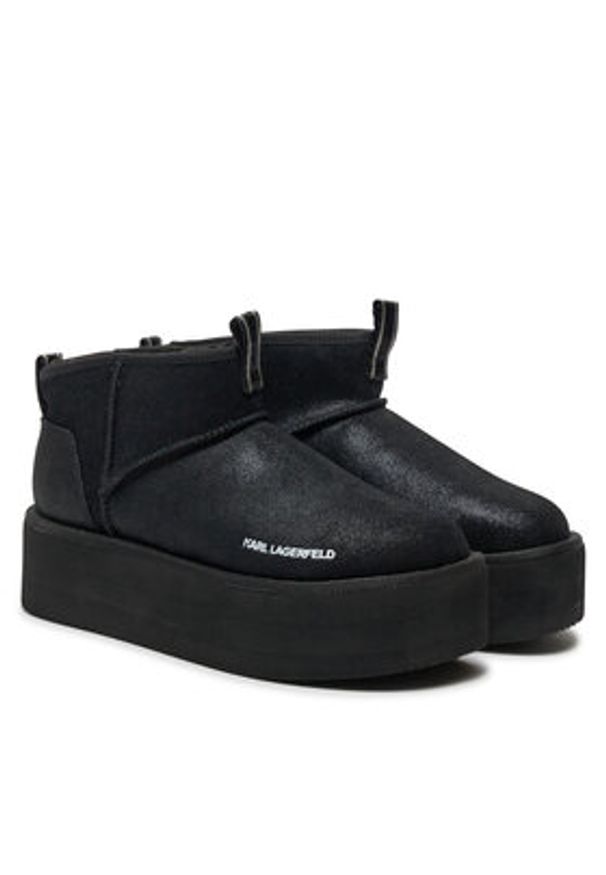 Karl Lagerfeld - KARL LAGERFELD Botki KL48522S Czarny. Kolor: czarny. Materiał: materiał