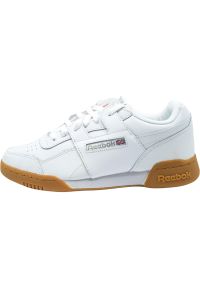 Reebok - Buty na co dzień męskie REEBOK WORKOUT PLUS skóra. Okazja: na co dzień. Kolor: biały, wielokolorowy, szary. Materiał: skóra. Model: Reebok Classic, Reebok Workout