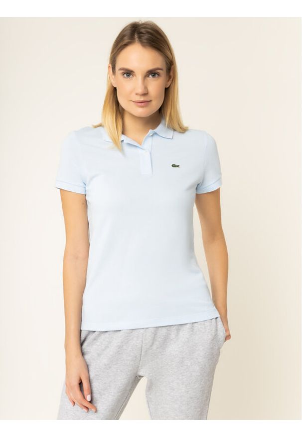Lacoste Polo PF7839 Niebieski Classic Fit. Typ kołnierza: polo. Kolor: niebieski. Materiał: bawełna