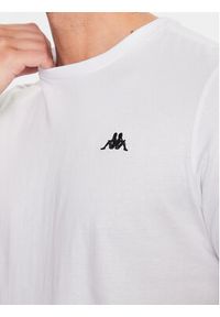 Kappa T-Shirt 313002 Biały Regular Fit. Kolor: biały. Materiał: bawełna