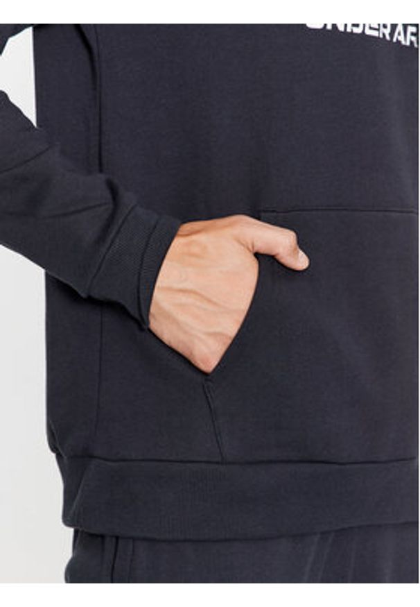 Under Armour Bluza Ua Rival Fleece Logo Hd 1379758 Czarny Loose Fit. Kolor: czarny. Materiał: bawełna