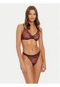 Chantelle X Biustonosz z fiszbiną Xtravagant C06GM9 Bordowy. Kolor: czerwony. Materiał: syntetyk #3