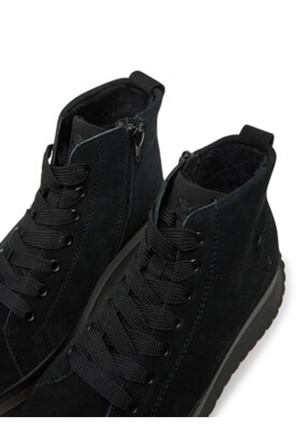 Rieker Revolution Lifestyle Botki W0960-00 Czarny. Kolor: czarny. Materiał: zamsz, skóra