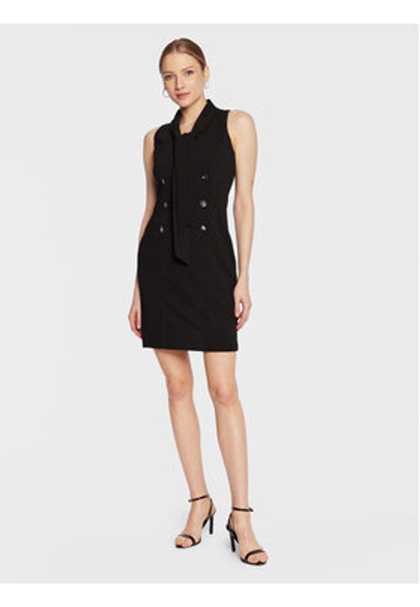 DKNY Sukienka koktajlowa DD3A1852 Czarny Slim Fit. Kolor: czarny. Materiał: syntetyk. Styl: wizytowy