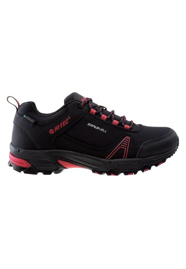 Hi-tec - Wygodne Buty Damskie Wodoodporność Niskie Hapiter. Kolor: czerwony, wielokolorowy, czarny. Styl: sportowy