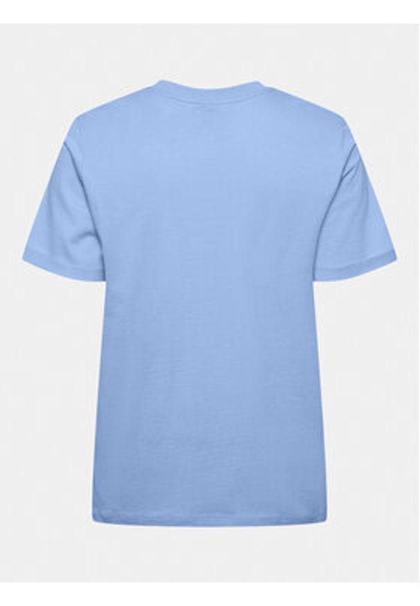 Pieces T-Shirt Ria 17086970 Niebieski Regular Fit. Kolor: niebieski. Materiał: bawełna
