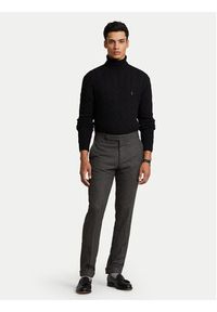 Polo Ralph Lauren Golf 710876836002 Czarny Regular Fit. Typ kołnierza: polo, golf. Kolor: czarny. Materiał: wełna