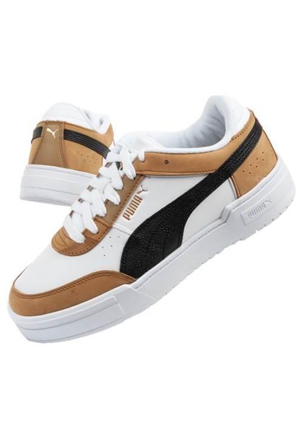 Buty do chodzenia męskie Puma 37987101. Zapięcie: sznurówki. Kolor: biały, wielokolorowy. Materiał: tkanina, materiał, skóra, syntetyk. Szerokość cholewki: normalna. Sport: turystyka piesza