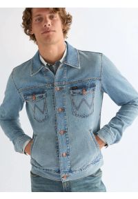 Wrangler - MESKA KURTKA WRANGLER DENIM JACKET THUNDER 112378497. Materiał: denim #4