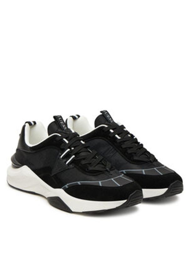 Guess Sneakersy FMTVAL FAB12 Czarny. Kolor: czarny. Materiał: materiał