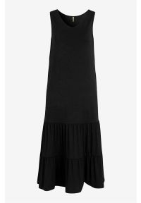 Soyaconcept - Sukienka Marica. Kolor: czarny. Materiał: jersey. Długość rękawa: bez rękawów