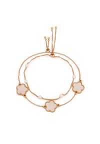 Aldo Zestaw 2 bransoletek LUCKYFLOWER 13995038 Złoty. Materiał: metalowe. Kolor: złoty
