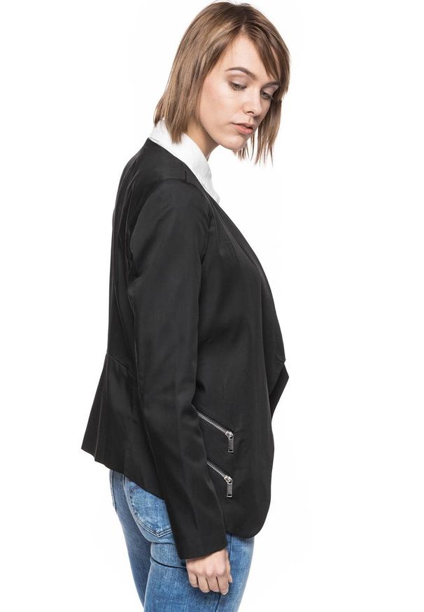 Tom Tailor - DAMSKA MARYNARKA TOM TAILOR MODERN BLAZER WITH OPEN FRONT 3922039.00.75 COL. 2999. Materiał: bawełna, włókno, lyocell, materiał. Styl: elegancki, klasyczny