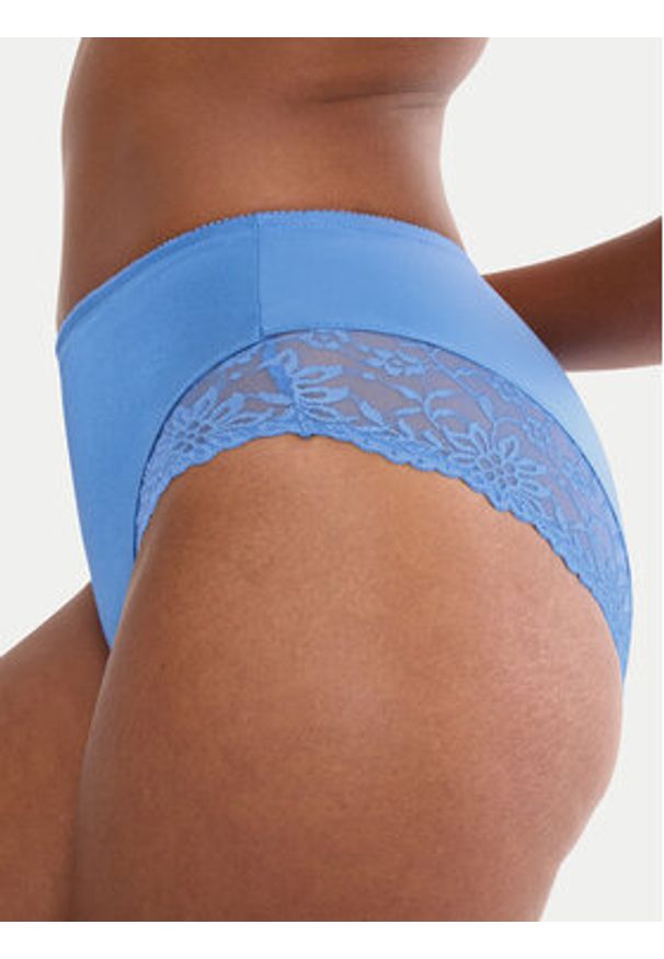 Triumph Figi klasyczne z wysokim stanem Ladyform Soft 10224859 Niebieski. Stan: podwyższony. Kolor: niebieski. Materiał: syntetyk