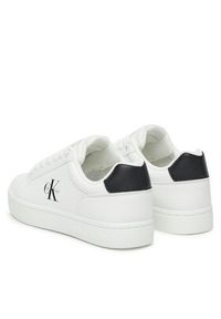 Calvin Klein Jeans Sneakersy Classic Cupsole Mono Lth Wn YW0YW01902 Biały. Kolor: biały. Materiał: skóra #4
