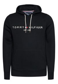 TOMMY HILFIGER - Tommy Hilfiger Bluza Core Logo MW0MW10752 Czarny Regular Fit. Kolor: czarny. Materiał: bawełna #3