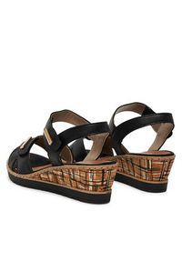 Remonte Sandały R6266-00 Czarny. Kolor: czarny. Materiał: skóra #6