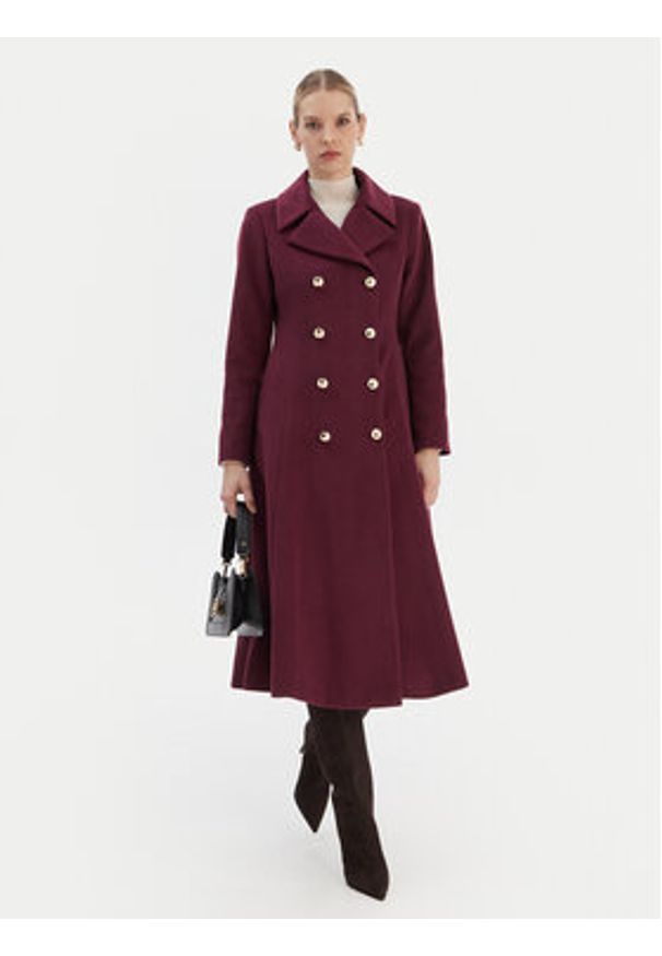 Rinascimento Płaszcz przejściowy CFC0126730003 Bordowy Regular Fit. Kolor: czerwony. Materiał: syntetyk
