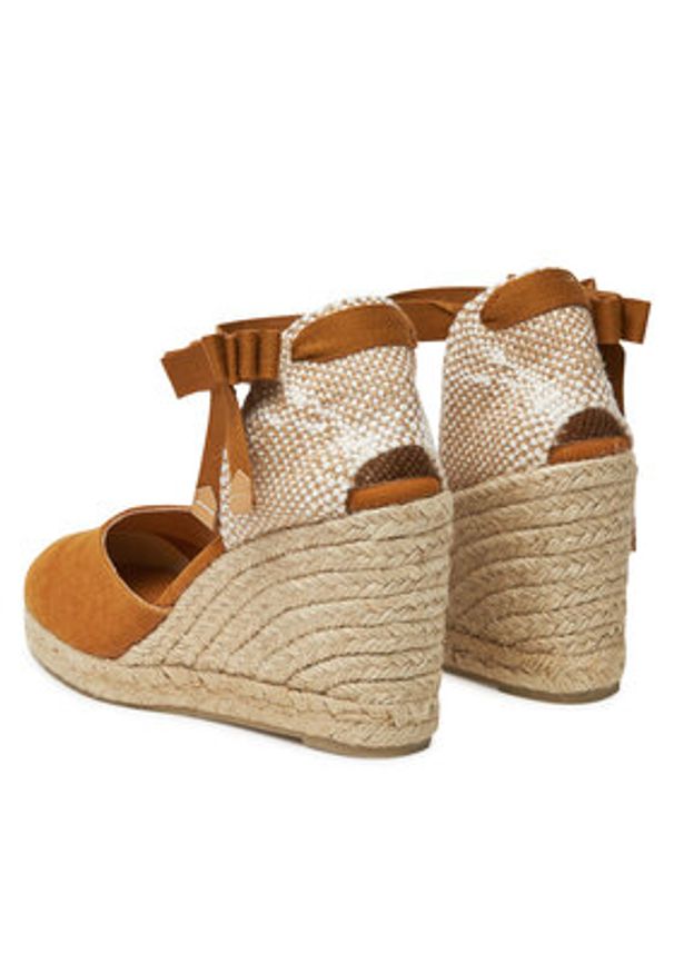Castañer Espadryle Carina/8/002 021642 Brązowy. Kolor: brązowy. Materiał: materiał