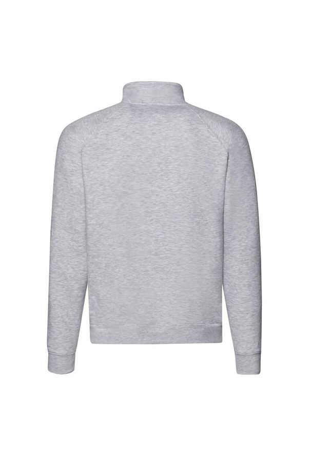 FRUIT OF THE LOOM - Bluza Męska Premium Z Zamkiem Błyskawicznym. Kolor: szary