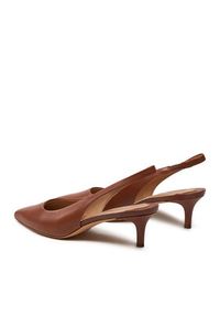 Lauren Ralph Lauren - LAUREN RALPH LAUREN Czółenka 802927937002 Brązowy. Kolor: brązowy. Materiał: skóra #6