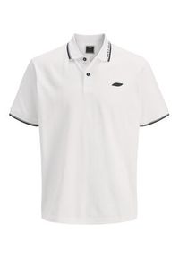 Jack & Jones - Jack&Jones Polo Pacer 12273303 Biały Regular Fit. Typ kołnierza: polo. Kolor: biały. Materiał: bawełna #6