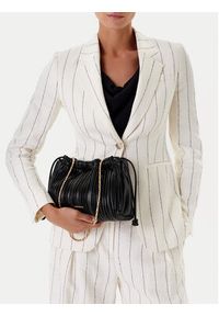 Calvin Klein Torebka Drawstring Plisse Crossbody LV04F3076G Czarny. Kolor: czarny. Materiał: skórzane