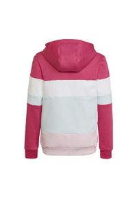 Adidas - Bluza dziecięca adidas Colorblock. Kolor: biały, różowy, wielokolorowy