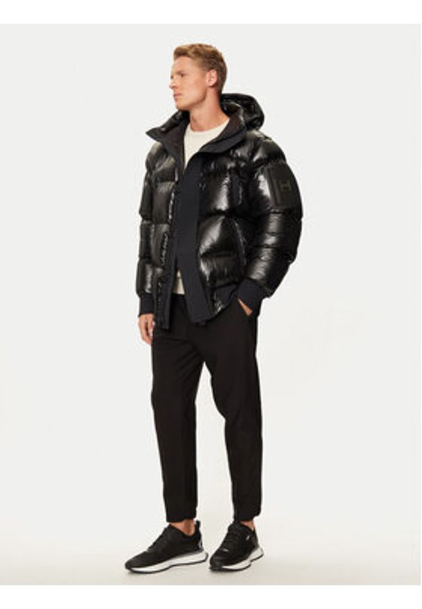 BOSS - Boss Kurtka puchowa Ronnie 50522627 Czarny Regular Fit. Kolor: czarny. Materiał: syntetyk