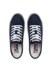 Tommy Jeans Tenisówki Essential Low EN0EN01796 Granatowy. Kolor: niebieski. Materiał: materiał