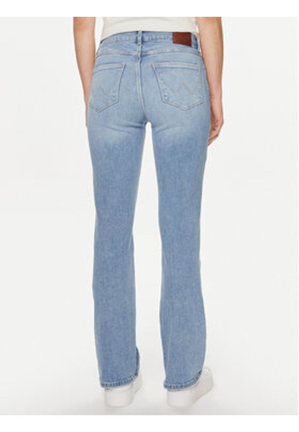 Wrangler Jeansy 112351019 Niebieski Bootcut Fit. Kolor: niebieski