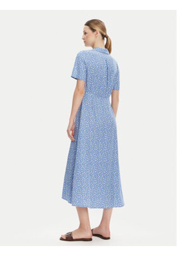 TOMMY HILFIGER - Tommy Hilfiger Sukienka koszulowa WW0WW45941 Niebieski Regular Fit. Kolor: niebieski. Materiał: wiskoza. Typ sukienki: koszulowe