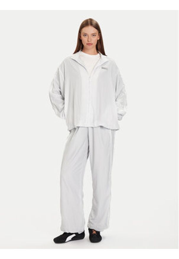 Puma Bluza PUMA X ROSÉ T7 633793 32 Srebrny Oversize. Kolor: srebrny. Materiał: syntetyk