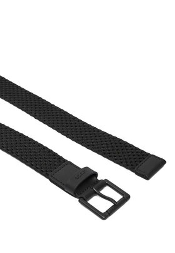 Hugo - HUGO Pasek Męski 50558780 Czarny. Kolor: czarny. Materiał: materiał