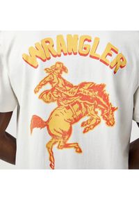 Wrangler - MESKA KOSZULKA WRANGLER GRAPHIC TEE VINTAGE WHITE 112362797. Styl: vintage #3