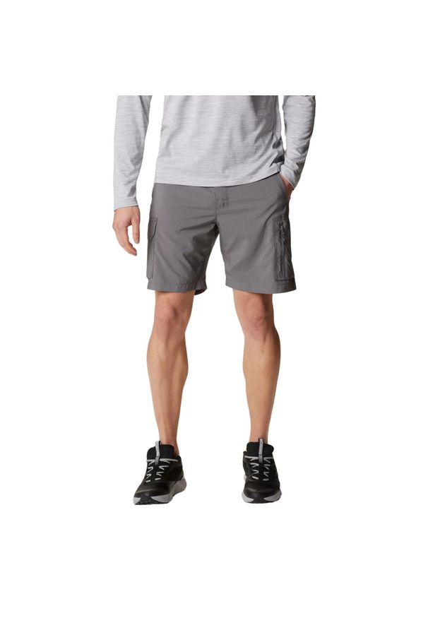 columbia - Spodenki sportowe męskie Columbia Silver Ridge Utility Cargo Shorts. Kolor: szary. Materiał: poliester. Długość: krótkie. Sezon: lato