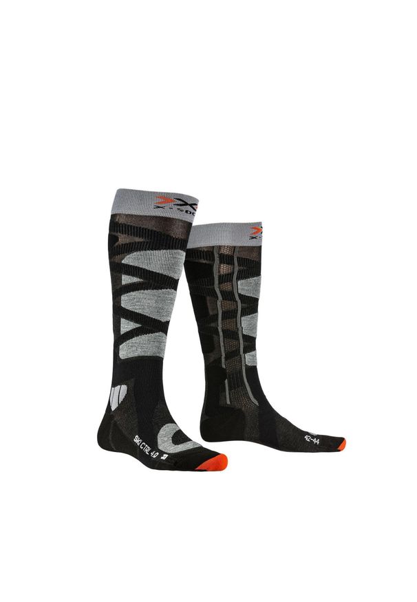 X-Socks - Skarpety narciarskie X-SOCKS SKI CONTROL 4.0. Kolor: szary, wielokolorowy, pomarańczowy. Sport: narciarstwo