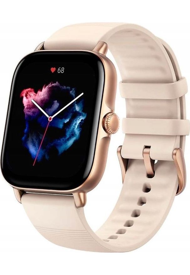 AMAZFIT - Smartwatch Amazfit GTS 3 Beżowy (W2035OV2N). Rodzaj zegarka: smartwatch. Kolor: beżowy