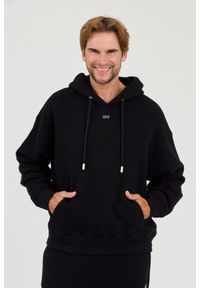 OFF-WHITE Czarna męska bluza Off Stamp Skate Hoodie, Rozmiar XL. Kolor: czarny