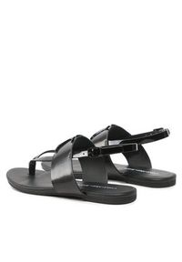 Calvin Klein Jeans Sandały Flat Sandal Toepost Hw YW0YW00953 Czarny. Kolor: czarny. Materiał: skóra #2
