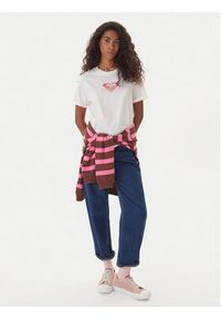 Roxy T-Shirt Oceanregular ERJZT06078 Écru Regular Fit. Materiał: bawełna #4