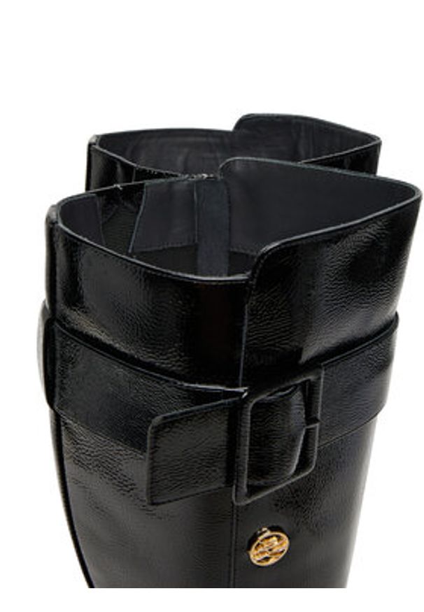 Karl Lagerfeld - KARL LAGERFELD Kozaki KL31475A Czarny. Kolor: czarny. Materiał: skóra