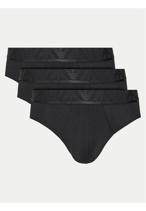 Emporio Armani Underwear Komplet 3 par slipów EM000258 AF10780 MC061 Czarny. Kolor: czarny. Materiał: bawełna