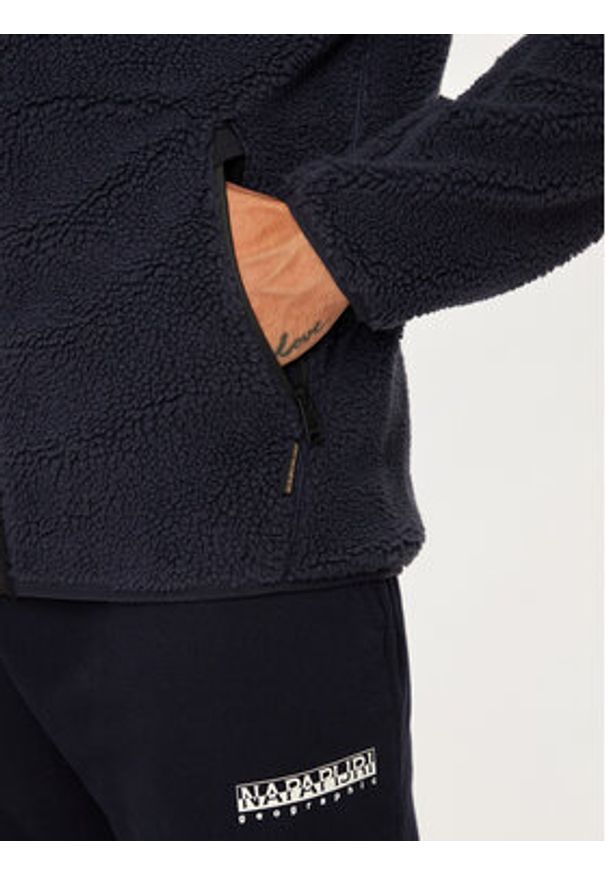 Napapijri Polar T-Tynik NP0A4IA8 Granatowy Regular Fit. Kolor: niebieski. Materiał: syntetyk