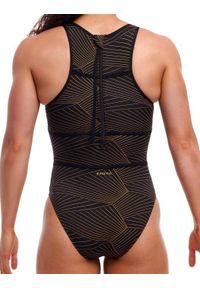 FUNKITA - Strój pływacki Funkita Gold Weaver Hi Flyer zapinany na suwak. Kolor: czarny