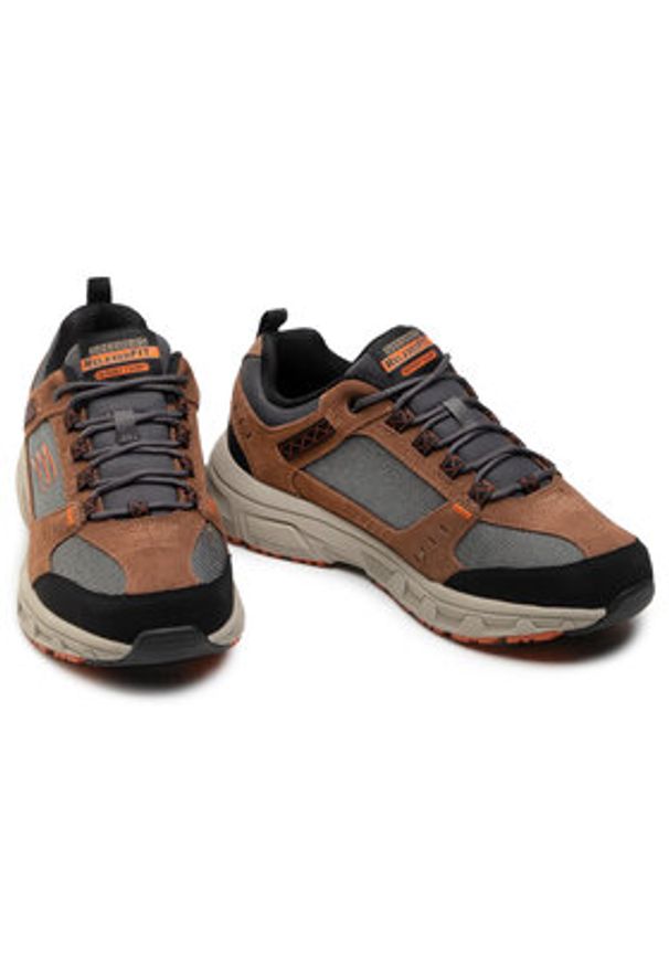 skechers - Skechers Trekkingi Oak Canyon 51893/BRBK Brązowy. Kolor: brązowy. Materiał: materiał. Sport: turystyka piesza