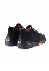 Buty turystyczne męskie wodoodporne Brubeck TREK MERINO. Kolor: czarny, pomarańczowy, wielokolorowy. Materiał: wełna. Sport: turystyka piesza