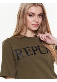 Replay T-Shirt W3698E.000.23188P Zielony Relaxed Fit. Kolor: zielony. Materiał: bawełna #4