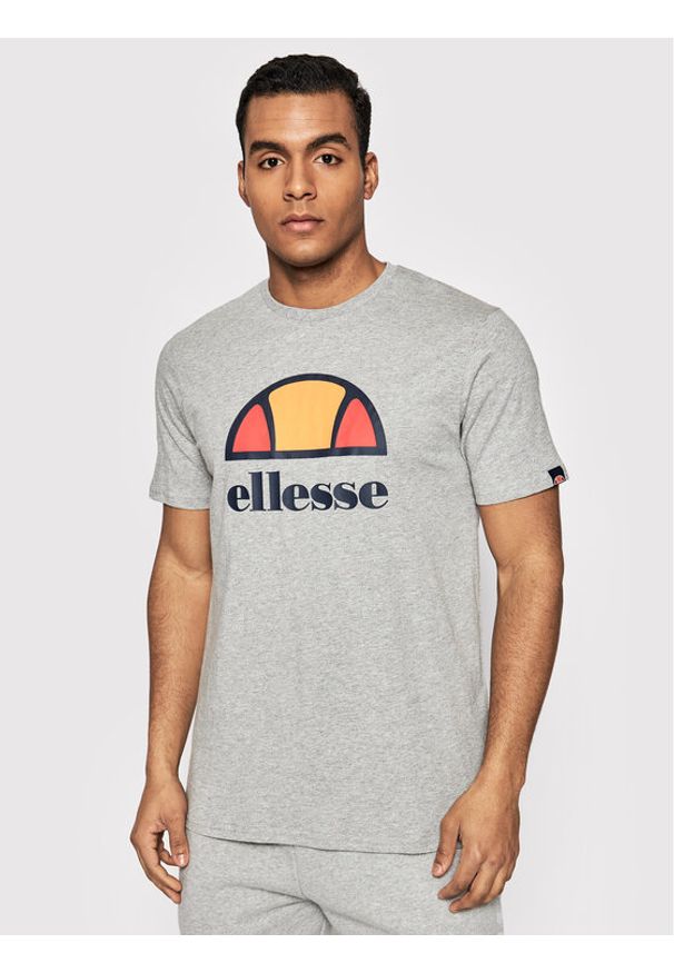 Ellesse T-Shirt Dyne SXG12736 Szary Regular Fit. Kolor: szary. Materiał: bawełna